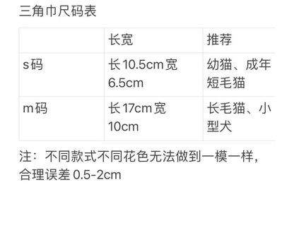 宠物三角巾夏季薄款猫咪卡通印花围脖可爱狗狗高颜值颈圈装饰品
