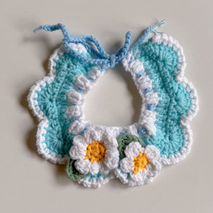 Mokka - Scalloped Crochet-Look Cat Neckwear