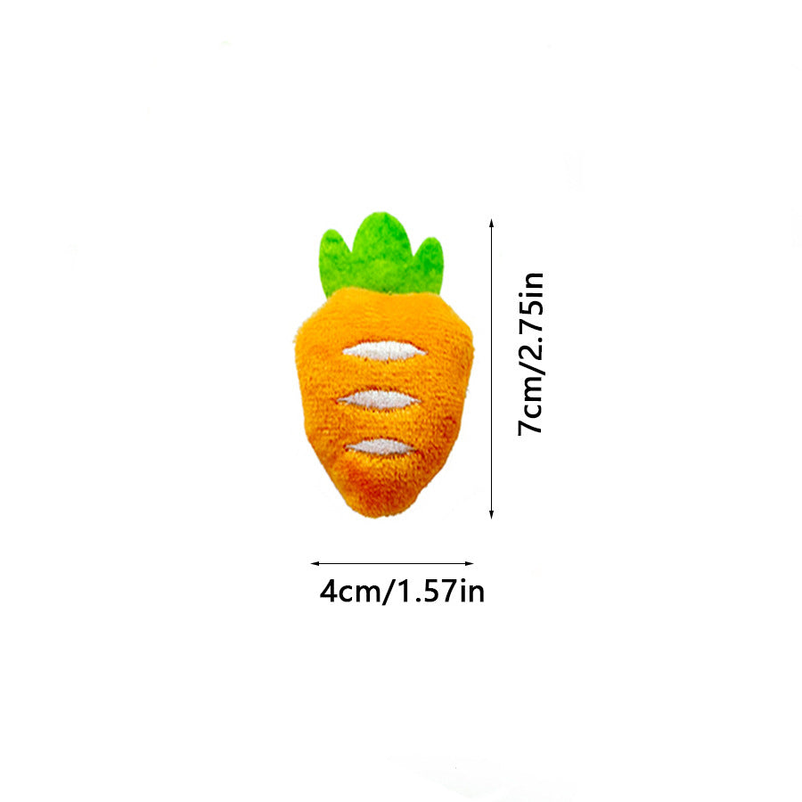 新款猫玩具胡萝卜造型毛绒玩具可爱猫咪啃咬自嗨解闷用品批发