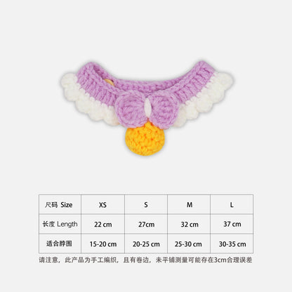 猫咪项圈针织项圈手工编织项圈围脖项链可调节宠物用品批发