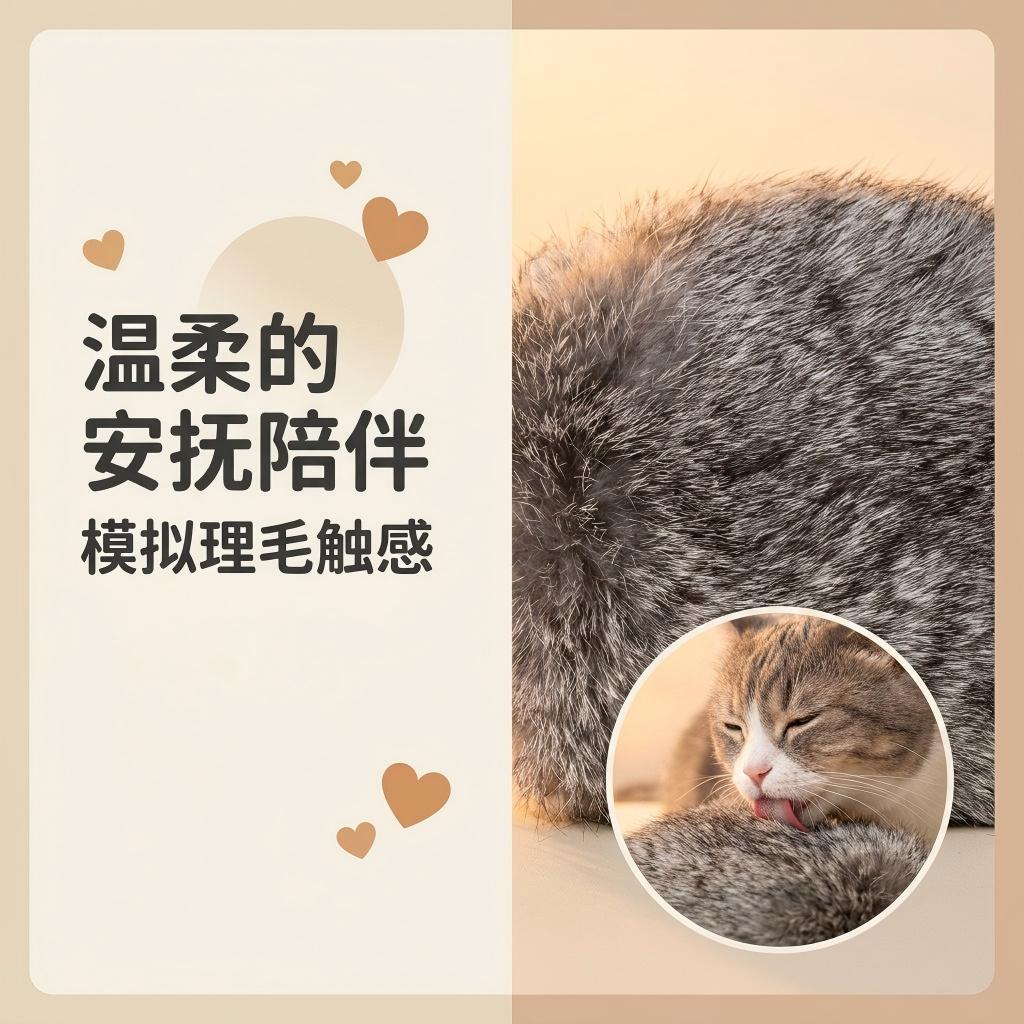 细腻兔毛猫咪玩具小熊布艺玩偶猫咪自嗨解闷毛绒玩具跨境宠物用品