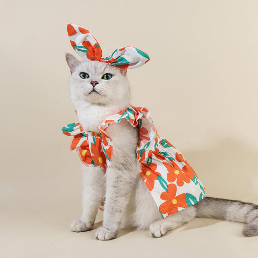 Ozzie - Floral Cat Dress