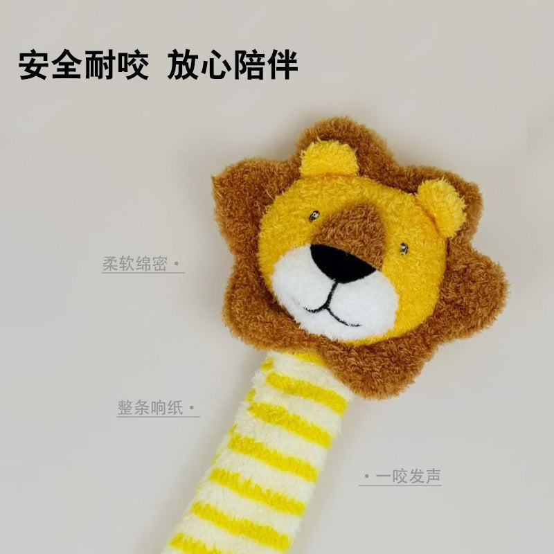 新响纸防掏棉bb宠物用品工厂现货批发毛绒发声狗玩具金毛比熊互动