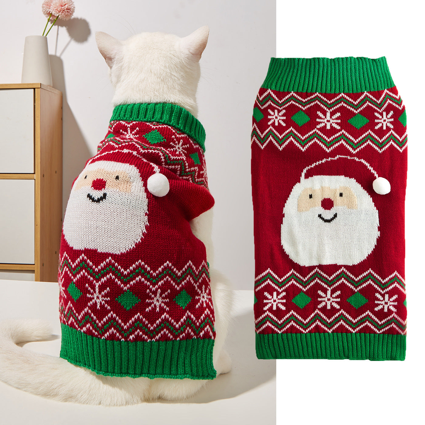 Christmoo - Christmas Pattern Pet Sweater