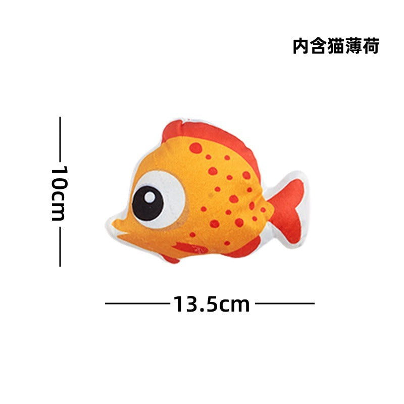 Moo - Double-Sided Print sea-creature character cat toy