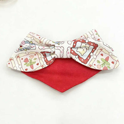 Mokka - Bow and Ribbed Bib Pet Neckwear