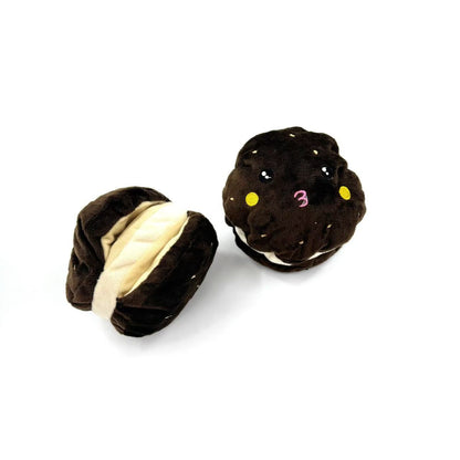 Petkin dessert-shaped pet sound toy shown from side angle