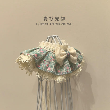 【青衫宠物】原创猫咪围脖宠物饰品蝴蝶结布偶领结狗狗衣服口水巾