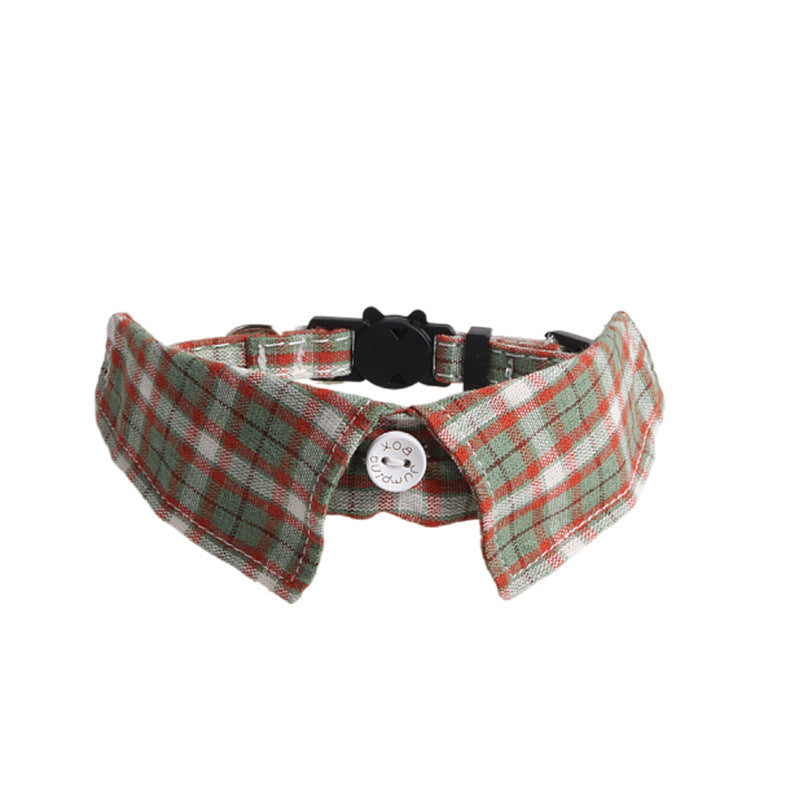 Mokka - Plaid Cat Collar with Bell