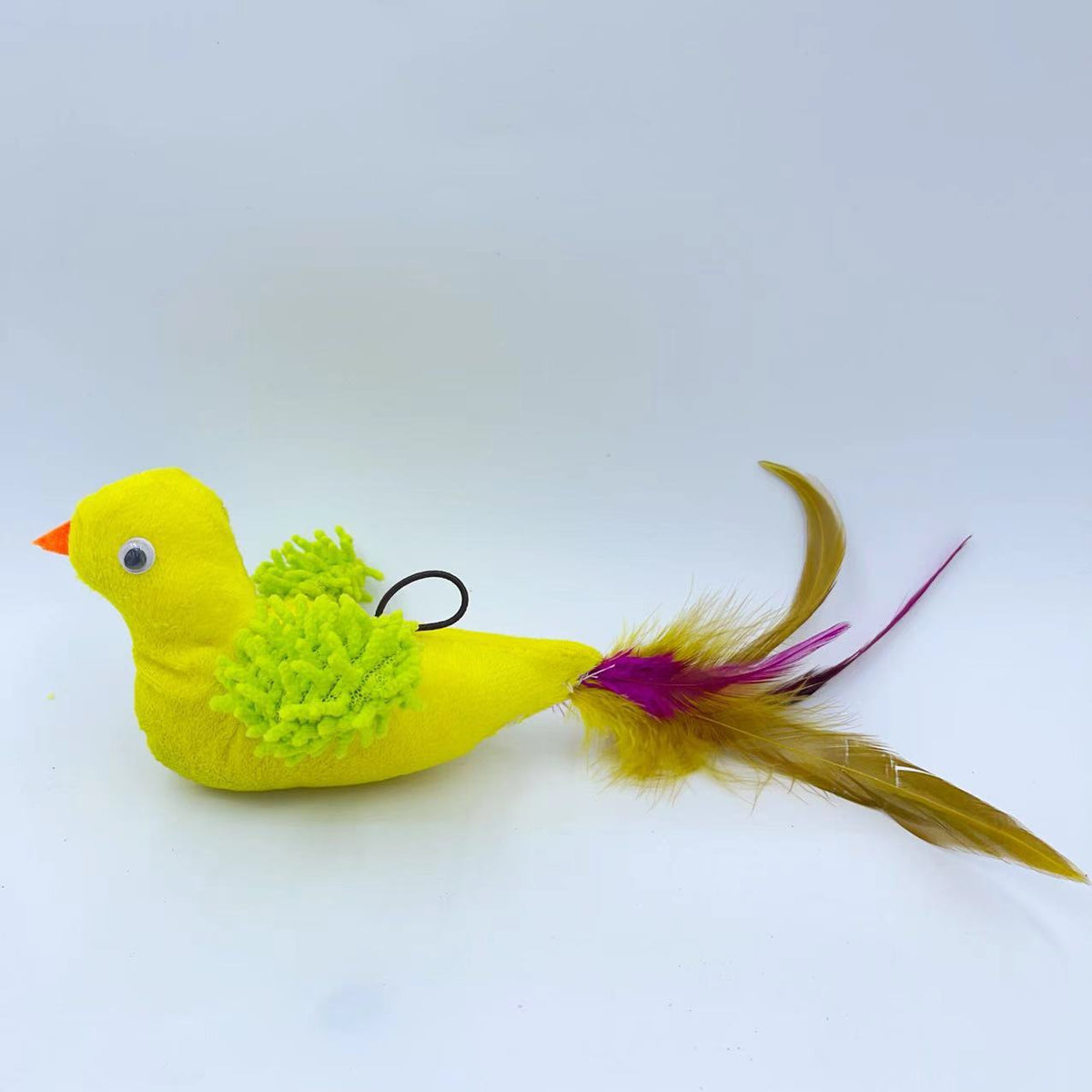 Moo - Feather-Tail Bird-shaped Cat Toy