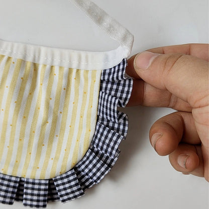 diy素巾柔软亲肤猫咪围嘴透气不闷毛狗狗围兜围脖可调节宠物口水