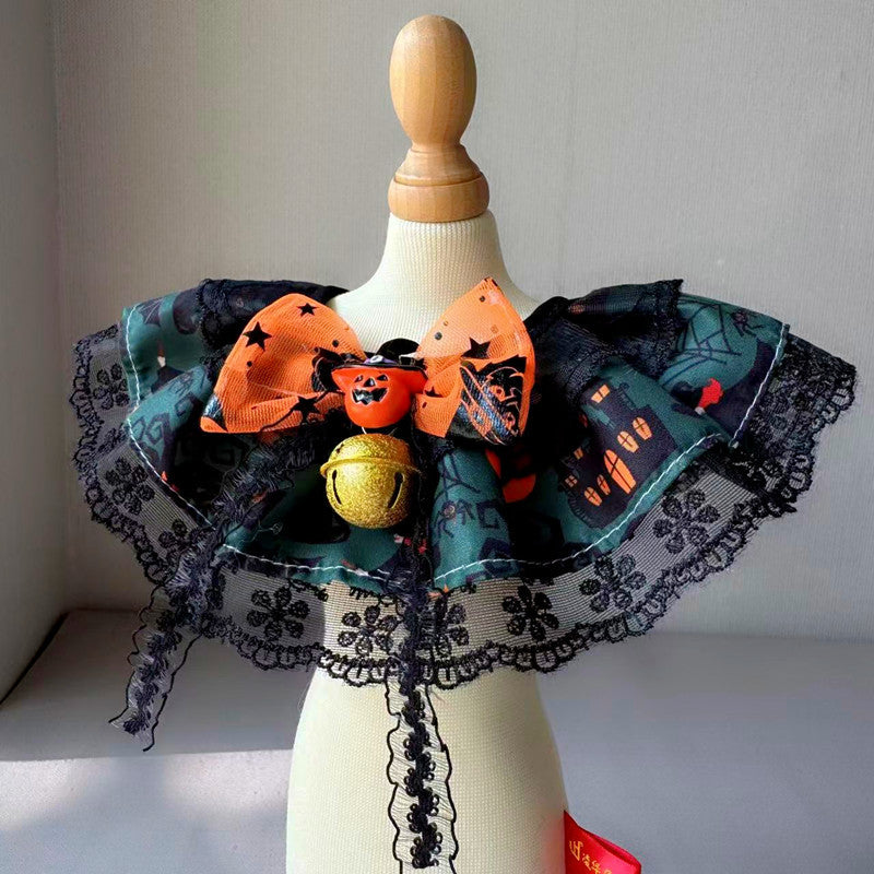 Mokka - Pumpkin-Face Bow Pet Neckwear