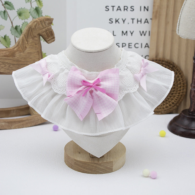 Mokka - Layered Ruffle and Bow Cat Neckwear