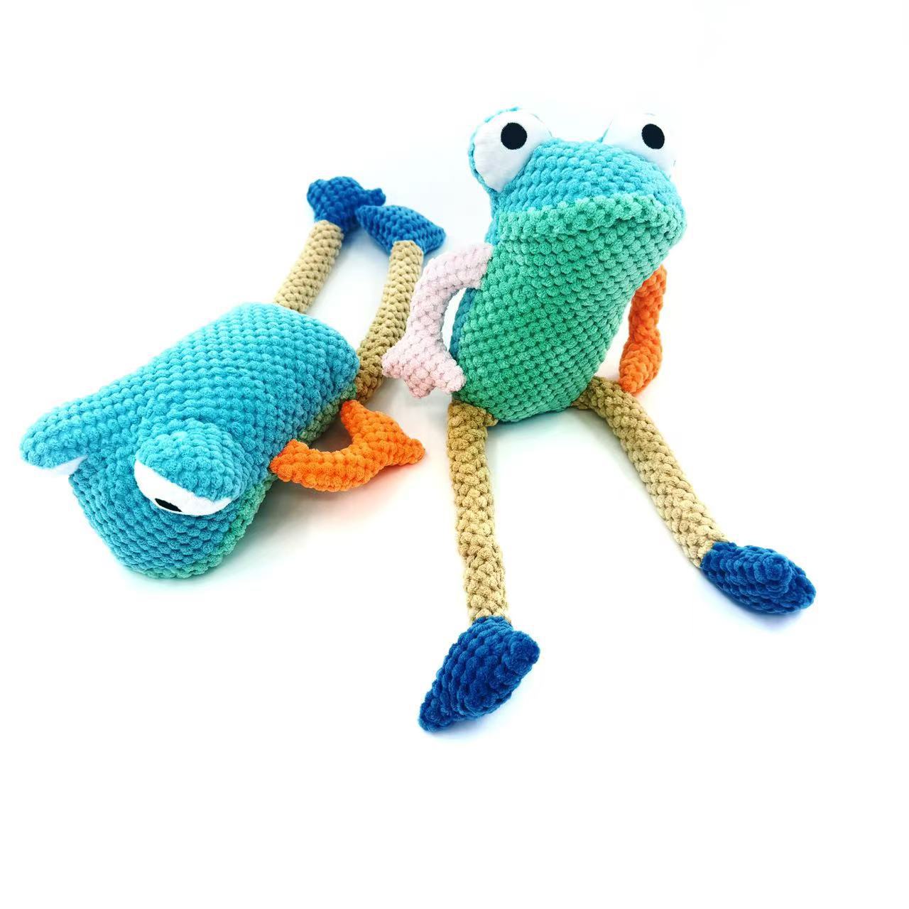 Petkin - Frog Squeaky Pet Toy