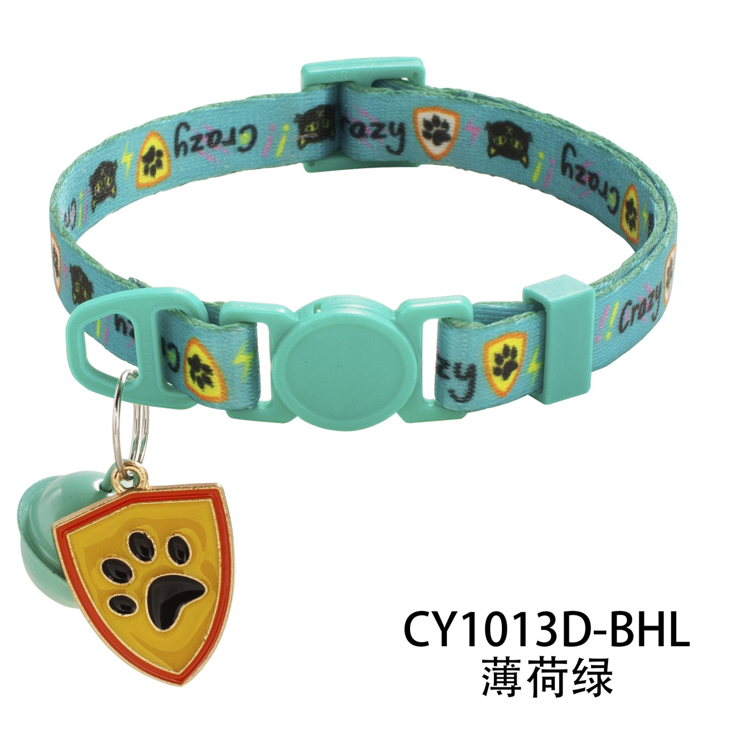 1.0盾牌项圈节日项圈宠物项圈安全扣项圈猫项圈大量现货工厂