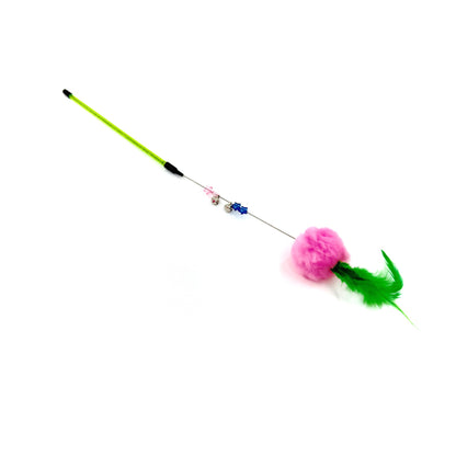 Moo - Pom-Pom Feather Cat Teaser Stick