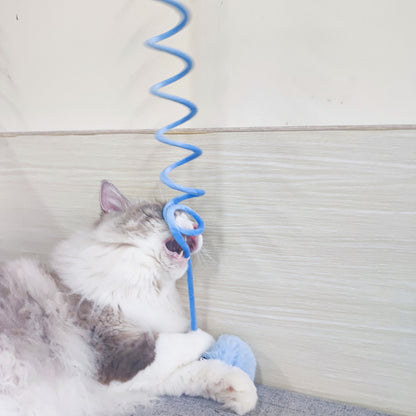Moo - Coiled Spring and Bell Cat Toy