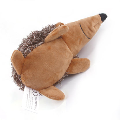 Petkin Hedgehog dog toy displayed on a plain background highlighting its shape