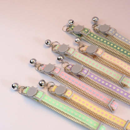 Mokka - Square Pattern Cat-Face Buckle Breakaway Cat Collar