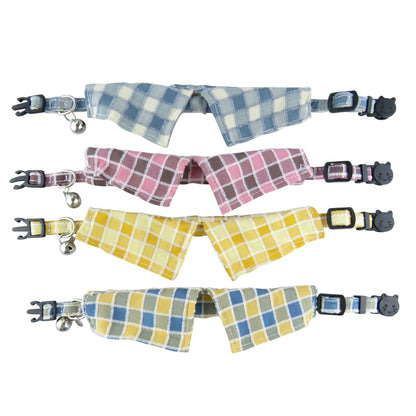 Mokka - Soft Plaid Shirt Breakaway Cat Collar