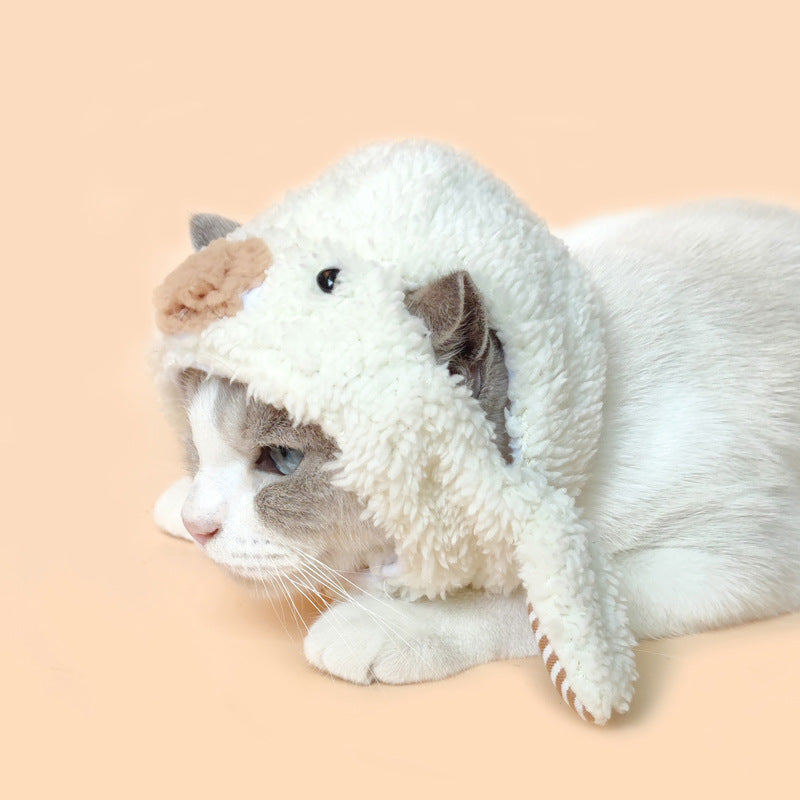 Ozzie - Plush Sheep Pet Hat