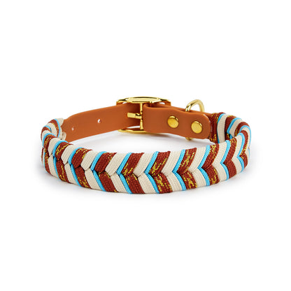 Loofie - Colorful  Waterproof Woven Dog Collar