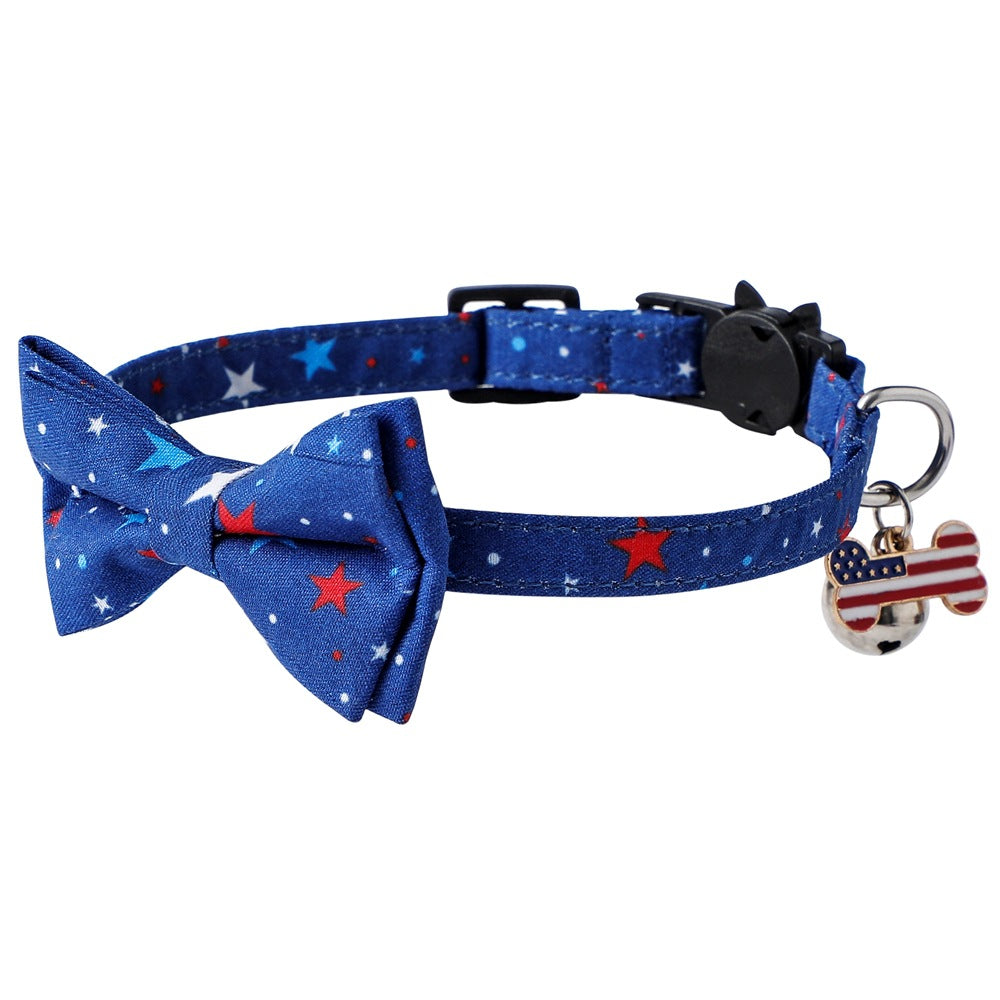 Independence Day Cat Bow Tie Collar