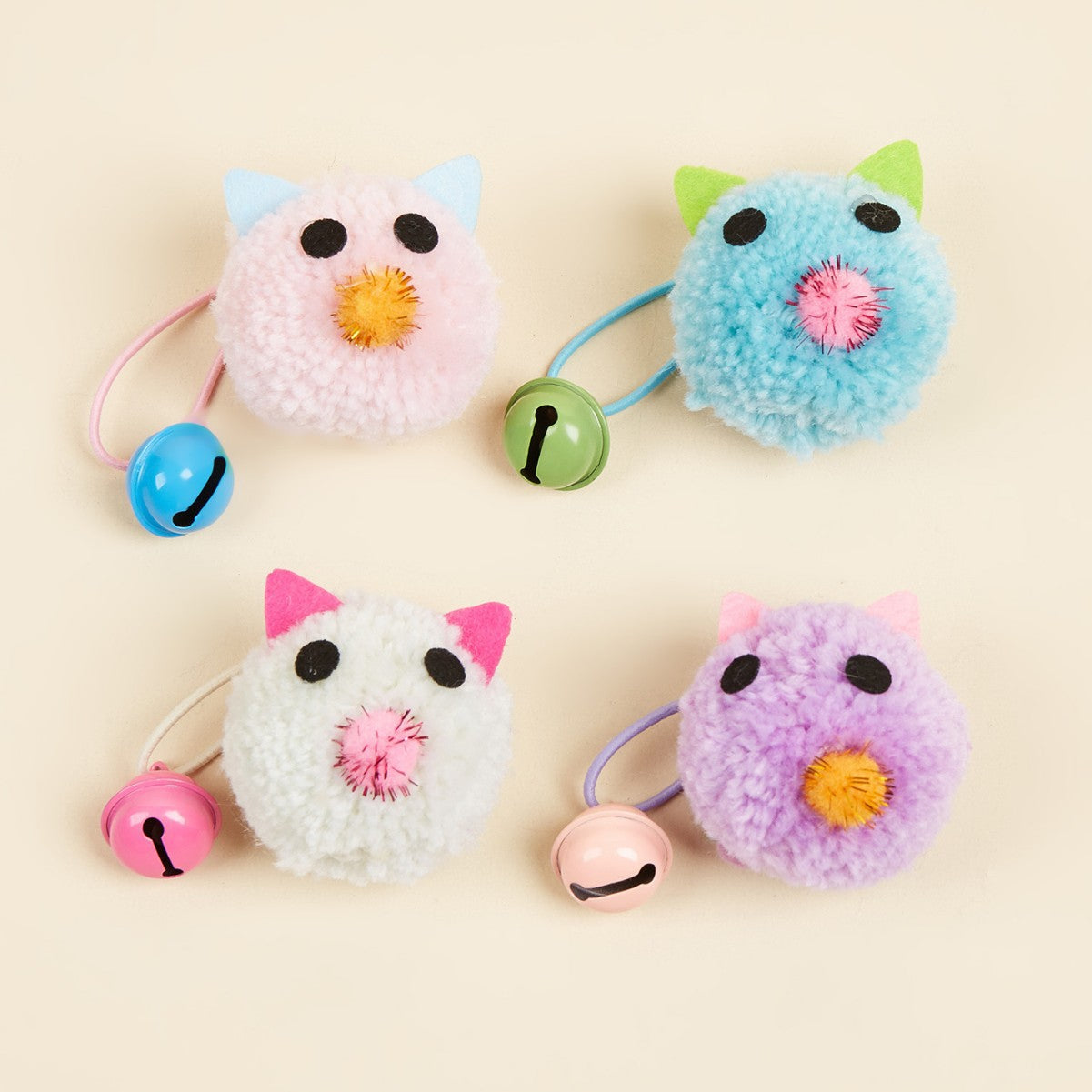 Moo - Fluffy Bell Mouse Cat Toy
