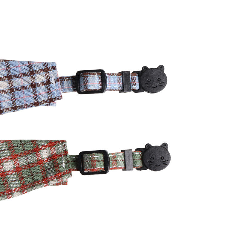 Mokka - Plaid Cat Collar with Bell