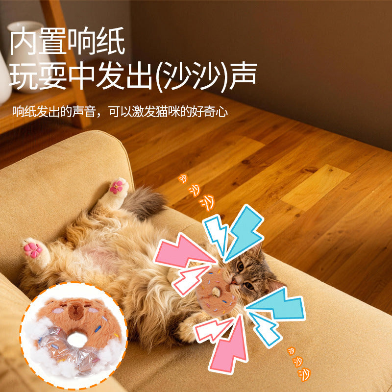 Moo - Fuzzy Sprinkle Ring Cat Toy
