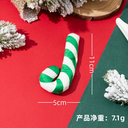 跨境爆款圣诞狗玩具含BB叫可发声耐抓咬不易吞食圣诞圣诞宠物玩具