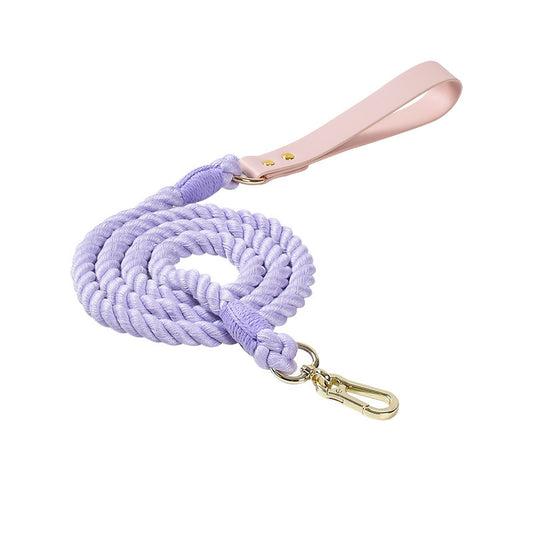 Loofie - Colorful Dog Leashes With Leather Handle