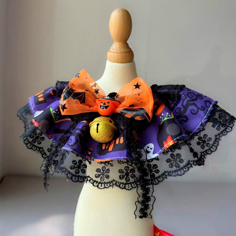 Mokka - Pumpkin-Face Bow Pet Neckwear