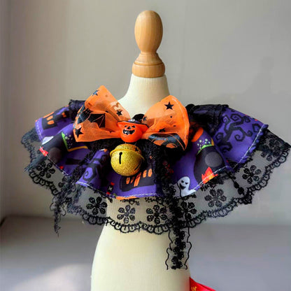 Mokka - Pumpkin-Face Bow Pet Neckwear