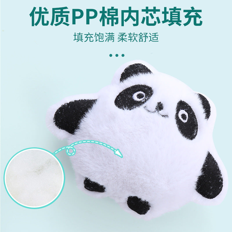 Moo - Fuzzy Stitched Face Catnip Cat Toy