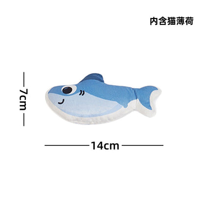 Moo - Double-Sided Print sea-creature character cat toy