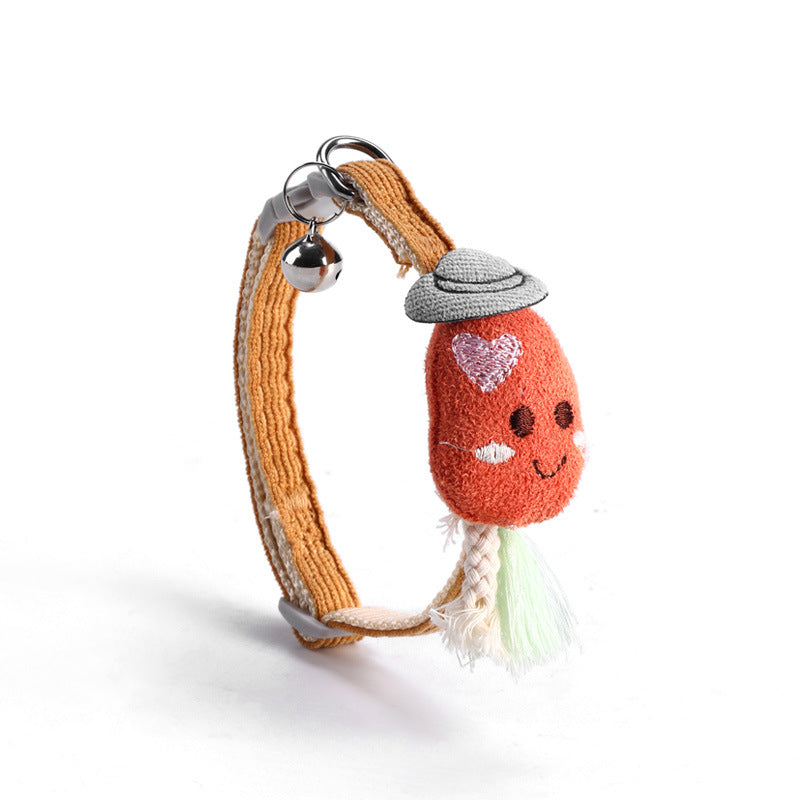 Mokka - Adjustable Cat Collar Carrot Shape