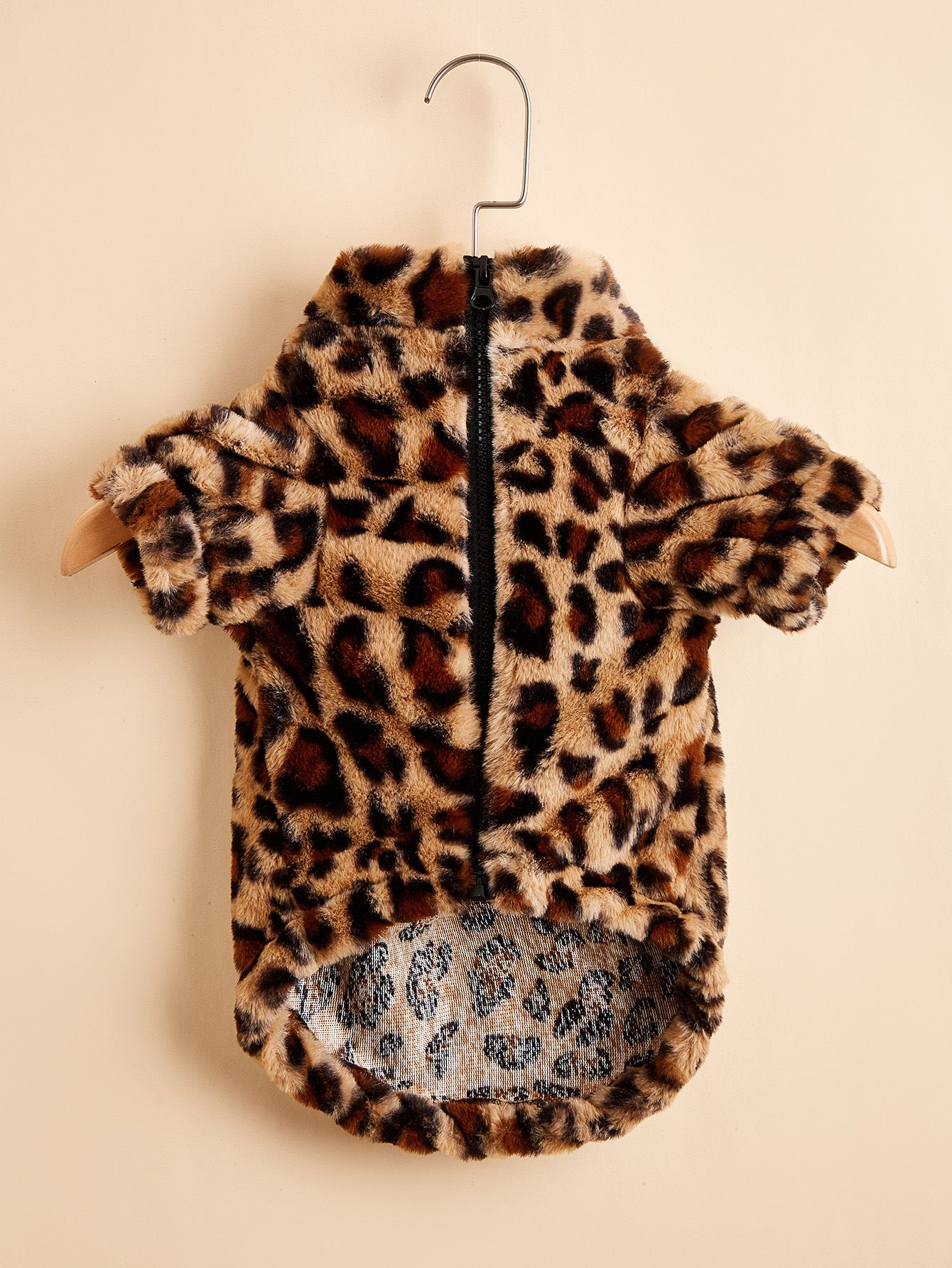 Ozzie - Pet Winter Jacket Cheetah Print