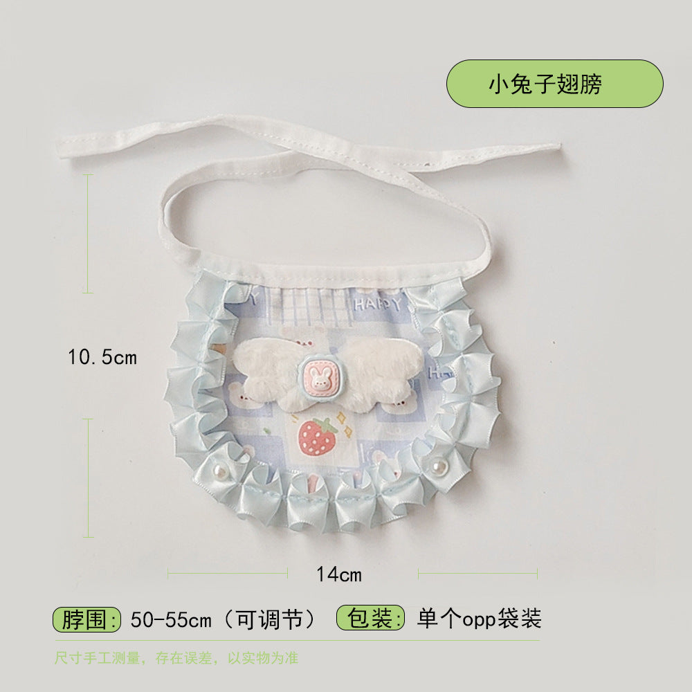 高颜值手作蕾丝宠物围兜猫咪围嘴手工可爱狗狗围巾饰品宠物口水巾