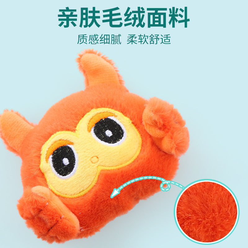 Moo - Fuzzy Stitched Face Catnip Cat Toy