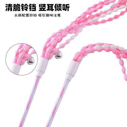 Moo - Bell-Tip Tassel Wand Cat Toy