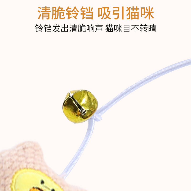 宠物用品玩具木杆可爱表情毛绒逗猫棒带铃铛自嗨互动玩乐猫咪玩具