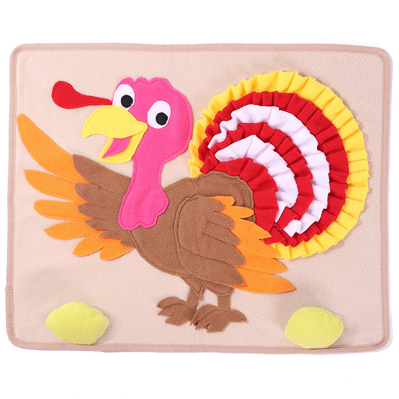 Halloweek - Turkey Dog Snuffle Mat