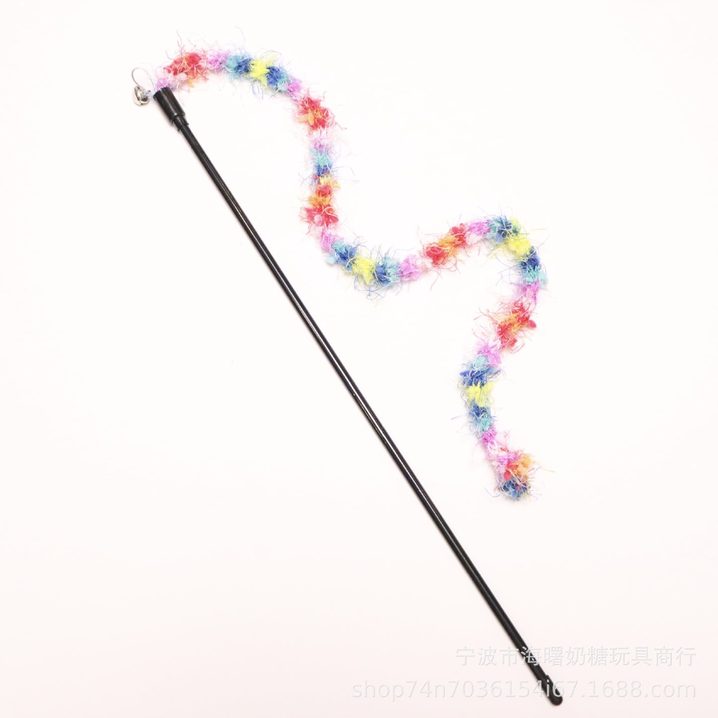 Moo - Fuzzy Cord Wand Cat Toy
