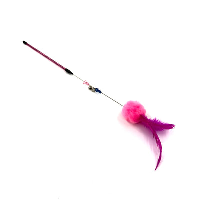 Moo - Pom-Pom Feather Cat Teaser Stick