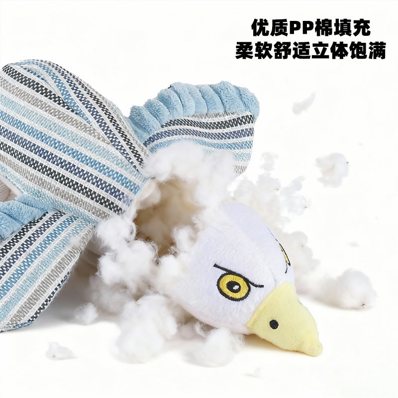 工厂直销跨境仿真飞鸟玩具含响纸bb叫狗狗自嗨磨牙耐啃咬狗狗玩具