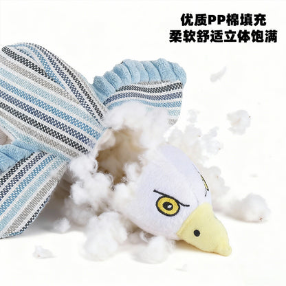 工厂直销跨境仿真飞鸟玩具含响纸bb叫狗狗自嗨磨牙耐啃咬狗狗玩具