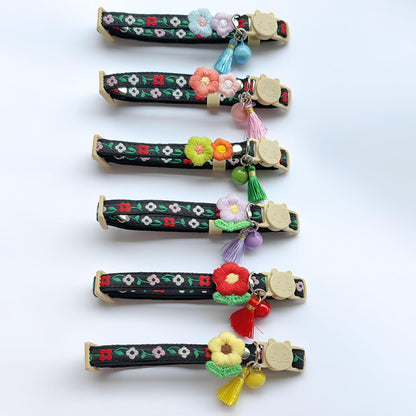 Mokka - Floral Cat Collar