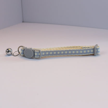 Mokka - Square Pattern Cat-Face Buckle Breakaway Cat Collar