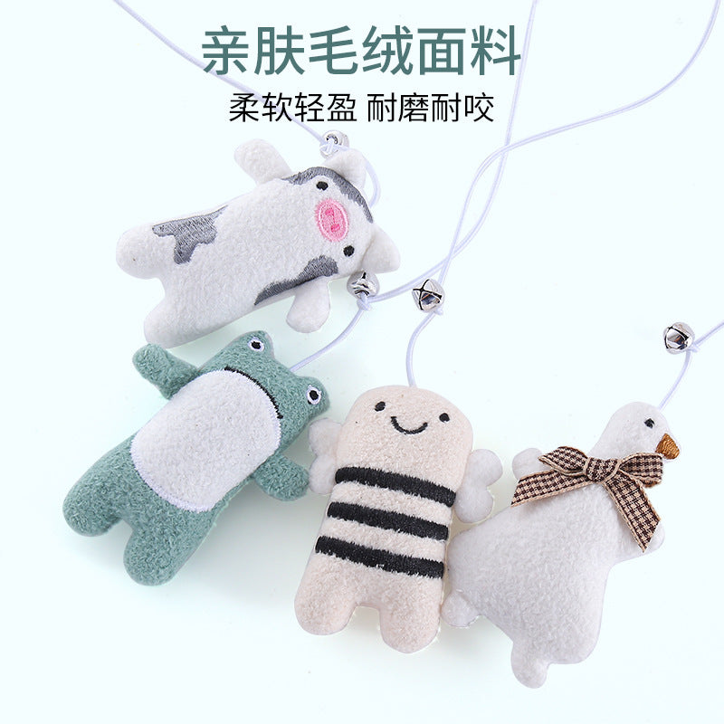 Moo - Plush Character Wand Cat Toy